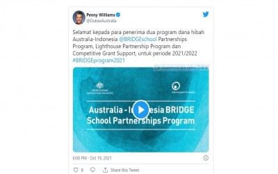 SMAN 1 Pasaman Terima Program Dana Hibah Australia-Indonesia BRIDGE School Partnerships